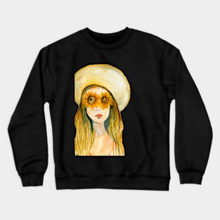 Sunflower girl Crewneck Sweatshirt